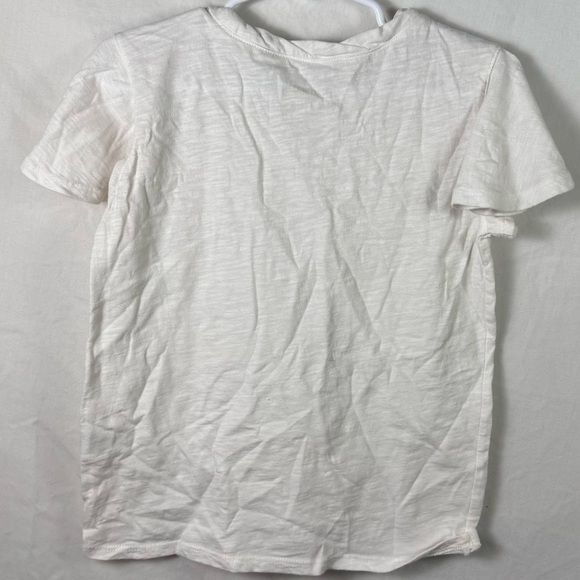 Garnet Hill White Short Sleeve Tee Kids Size M - Picture 2 of 4